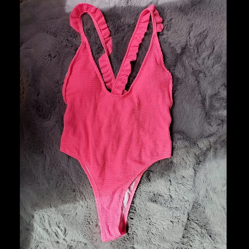 *NEW* PINK not Orange Swimlly Oxford One Piece Size: M